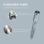 8 pièces : G68x550-1xM8