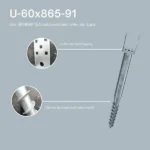 8 Pièces: U 60x865-91