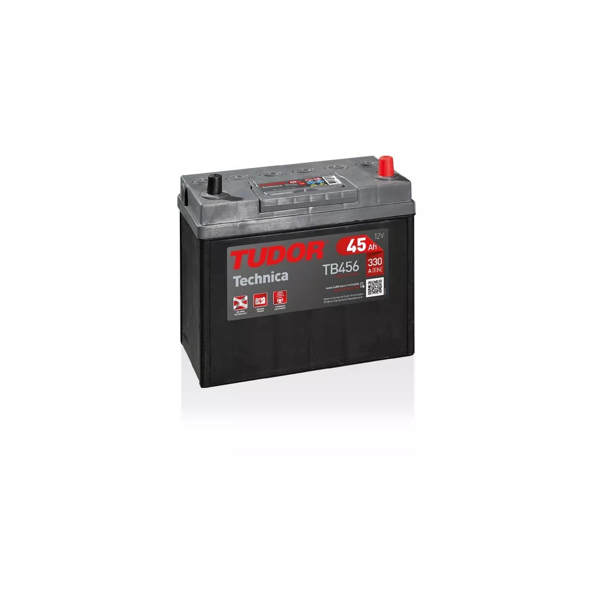 Batterie TECHNICA TUDOR TB456 12V 45Ah 330A Batterie TECHNICA TUDOR TB456 12V 45Ah 330A – Image 1