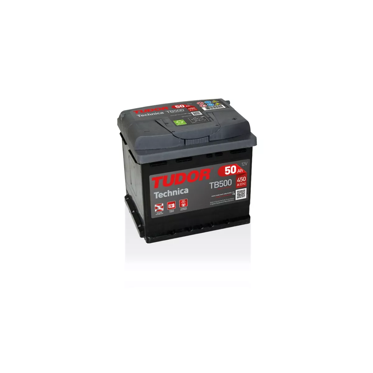 Batterie TECHNICA TUDOR TB500 12V 50Ah 450A Batterie TECHNICA TUDOR TB500 12V 50Ah 450A – Image 1