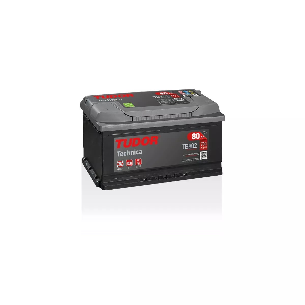Batterie TECHNICA TUDOR TB802 12V 80Ah 700A Batterie TECHNICA TUDOR TB802 12V 80Ah 700A – Image 1