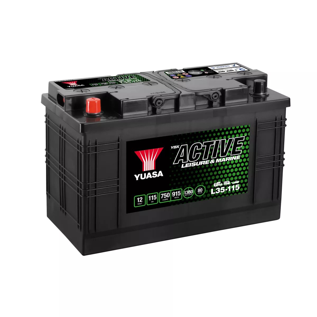 Batterie Yuasa Leisure L35-115 12V 115Ah 750A Batterie Yuasa Leisure L35-115 12V 115Ah 750A – Image 1