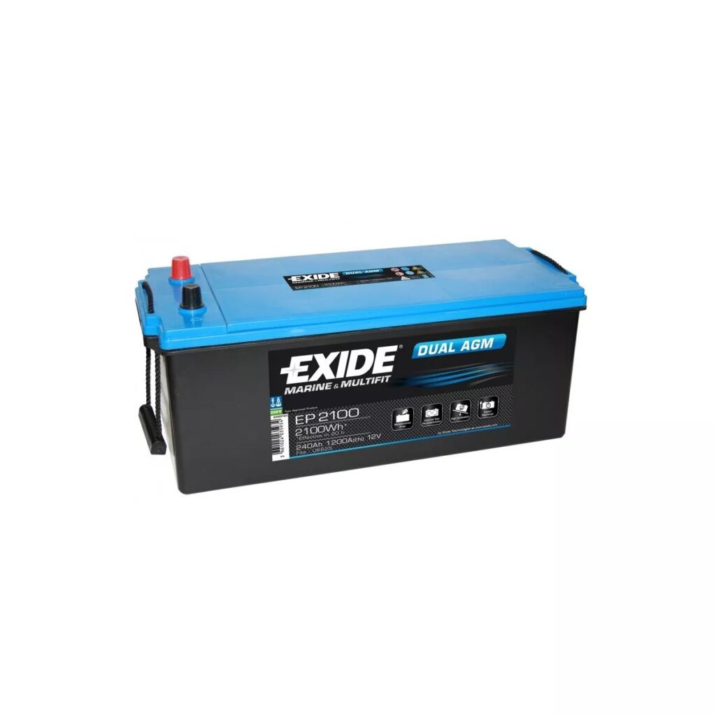 BATTERIE EXIDE DUAL AGM EP2100 12V 240AH 900A
