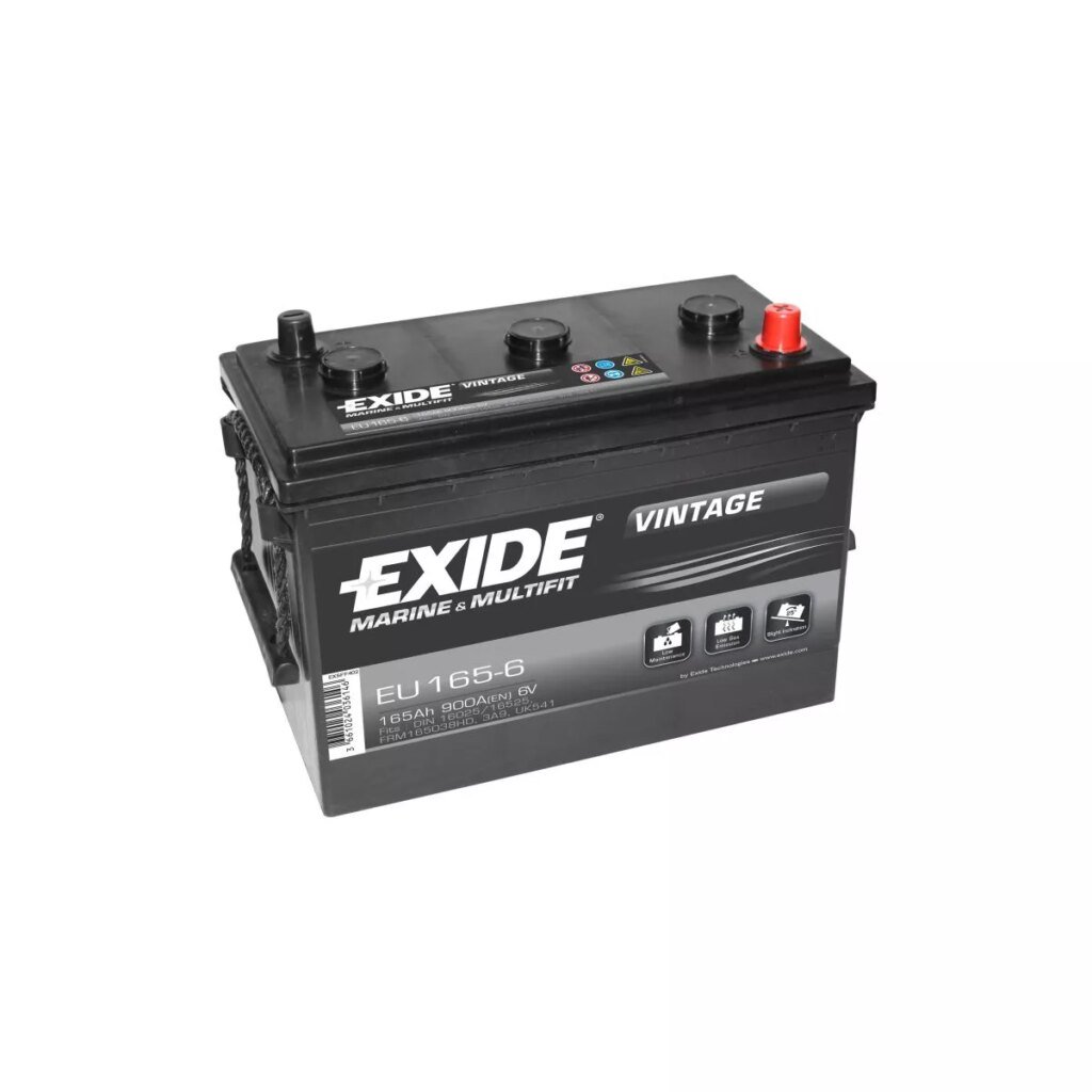 BATTERIE EXIDE VINTAGE 6V 165Ah 900A(EN) M05