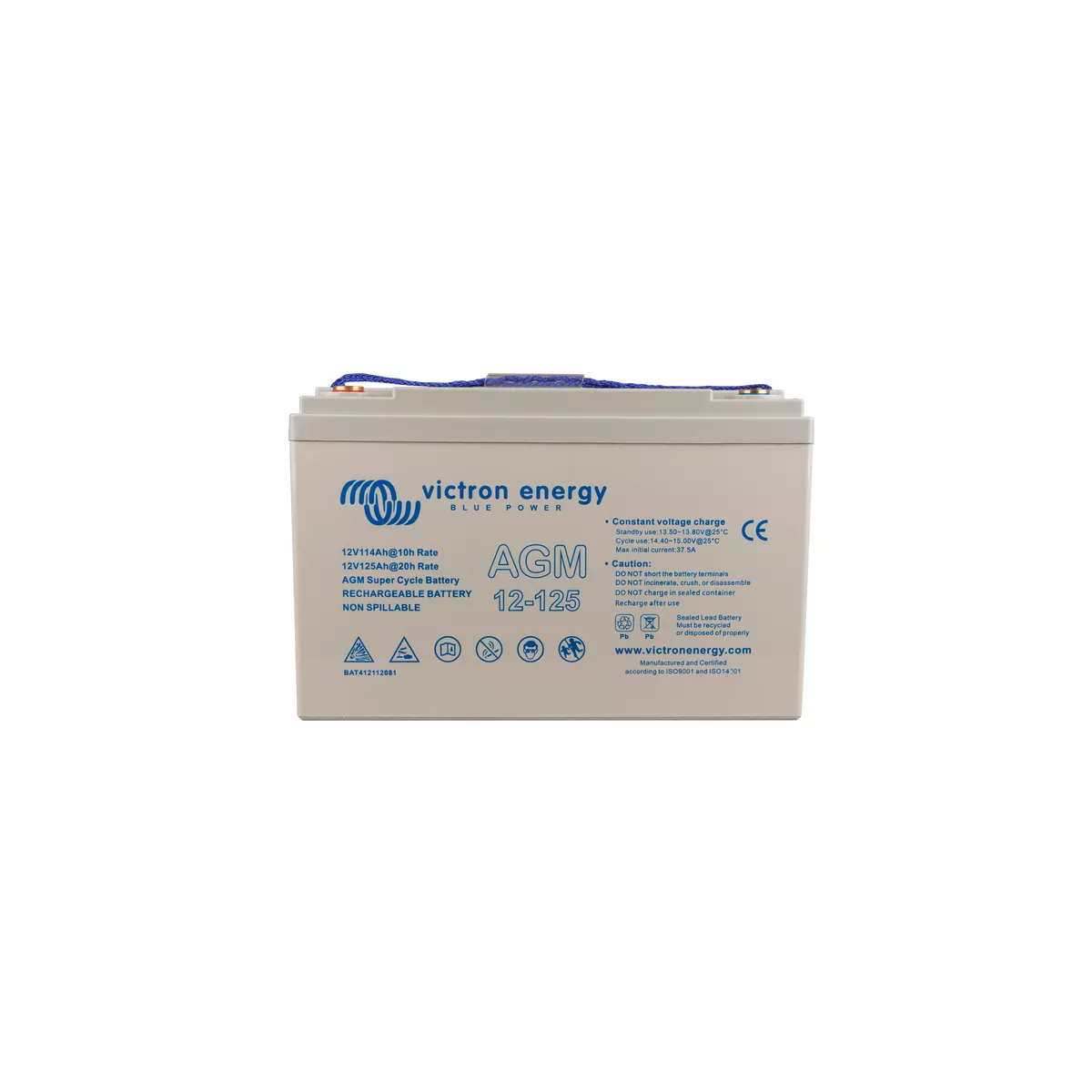 BATTERIE VICTRON ENERGY AGM SUPER CYCLE 12V 125Ah BATTERIE VICTRON ENERGY AGM SUPER CYCLE 12V 125Ah – Image 1