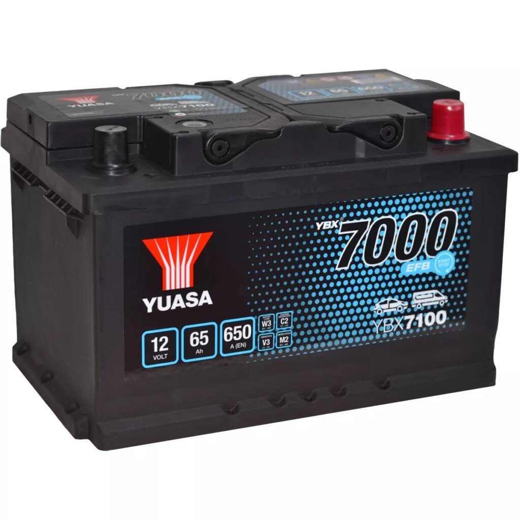 BATTERIE YUASA YBX7100 START STOP EFB 12V 65AH 650A