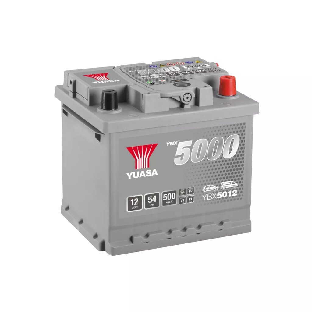 BATTERIE YUASA YBX5012 SILVER 12V 54Ah 500A