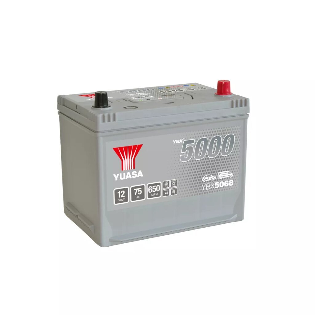 BATTERIE YUASA YBX5068 SILVER 12V 75Ah 650A
