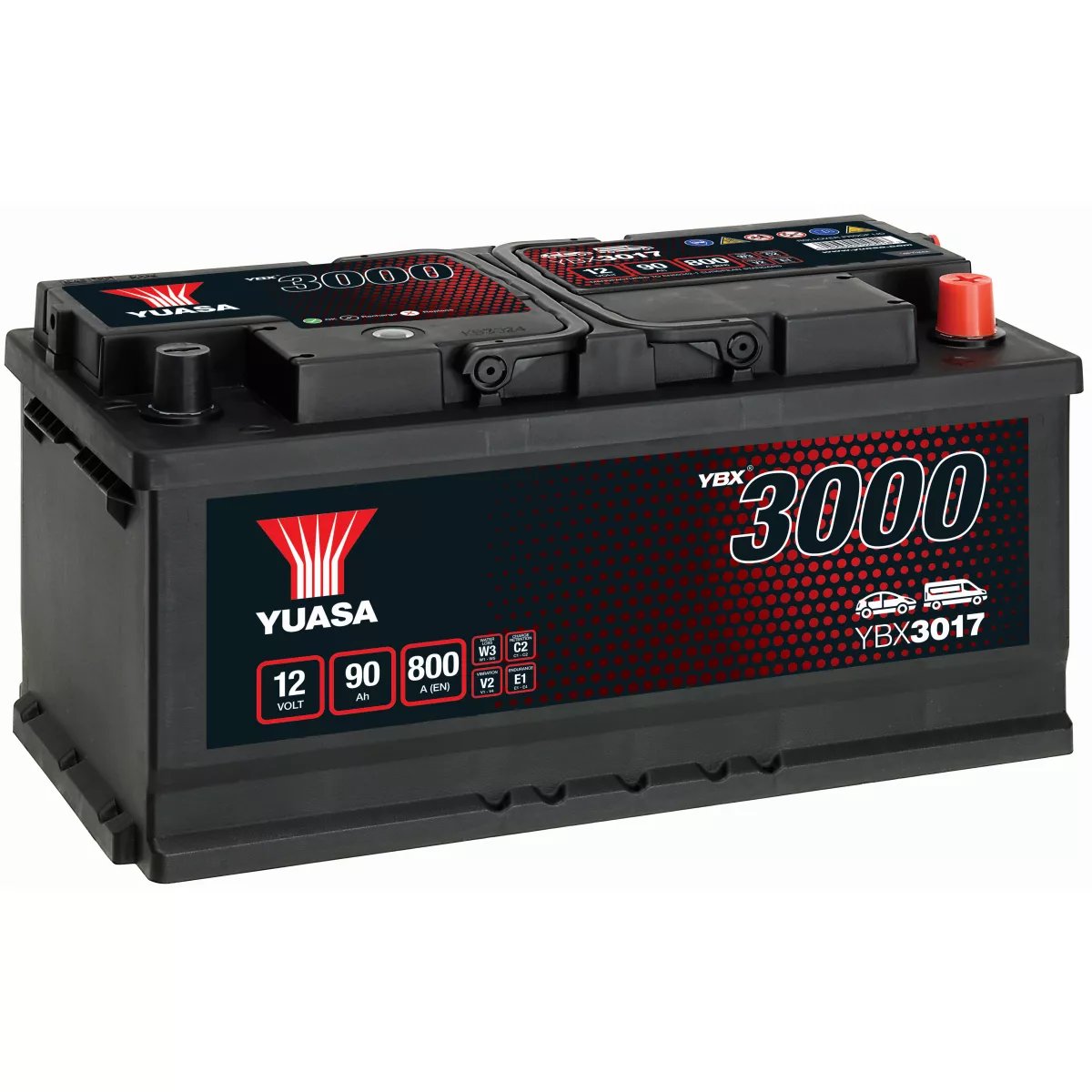 BATTERIE YUASA YBX3017 12V 90Ah 800A BATTERIE YUASA YBX3017 12V 90Ah 800A – Image 1