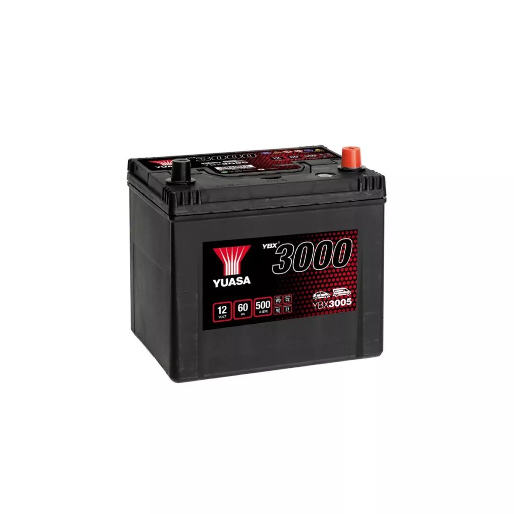 BATTERIE YUASA YBX3005 12V 60Ah 500A
