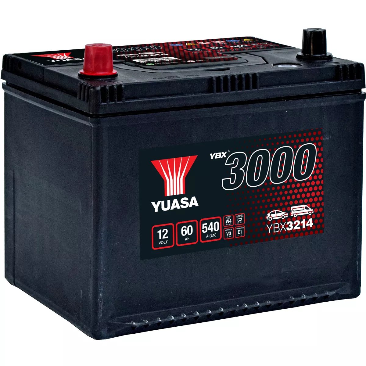 BATTERIE YUASA YBX3214 12V 60Ah 540A BATTERIE YUASA YBX3214 12V 60Ah 540A – Image 1