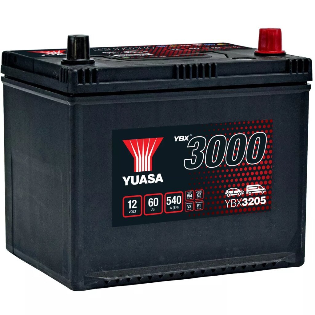 BATTERIE YUASA YBX3205 12V 60Ah 540A