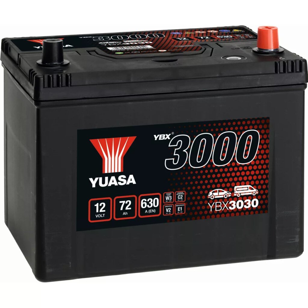 BATTERIE YUASA YBX3030 12V 72Ah 630A