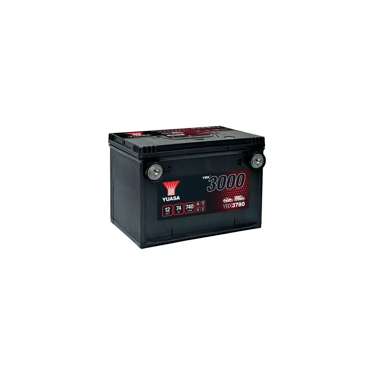 BATTERIE YUASA YBX3780 12V 74Ah 740A BATTERIE YUASA YBX3780 12V 74Ah 740A – Image 1