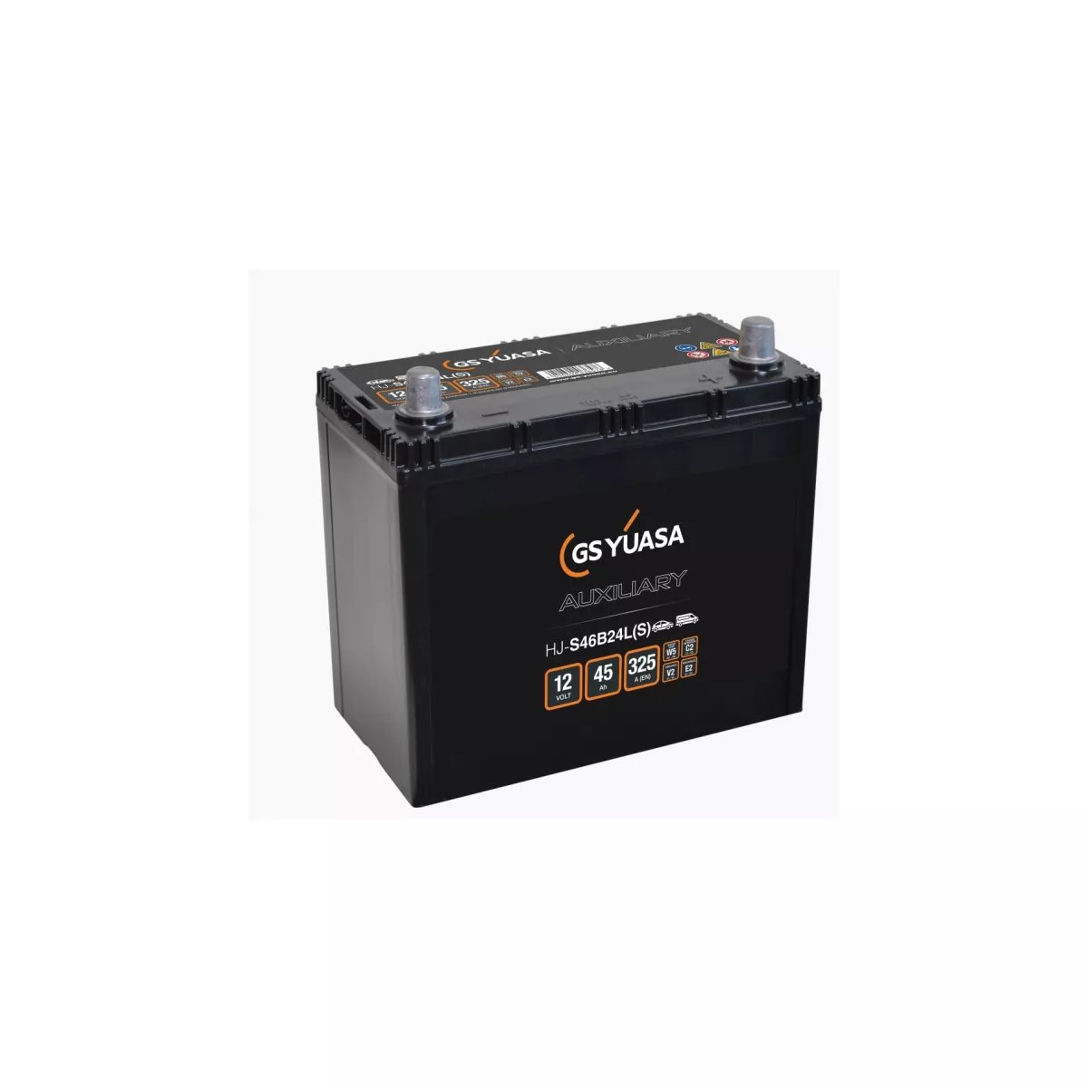 BATTERIE YUASA HJ-S46B24L(S) AGM 12V 45Ah 325A BATTERIE YUASA HJ-S46B24L(S) AGM 12V 45Ah 325A – Image 1