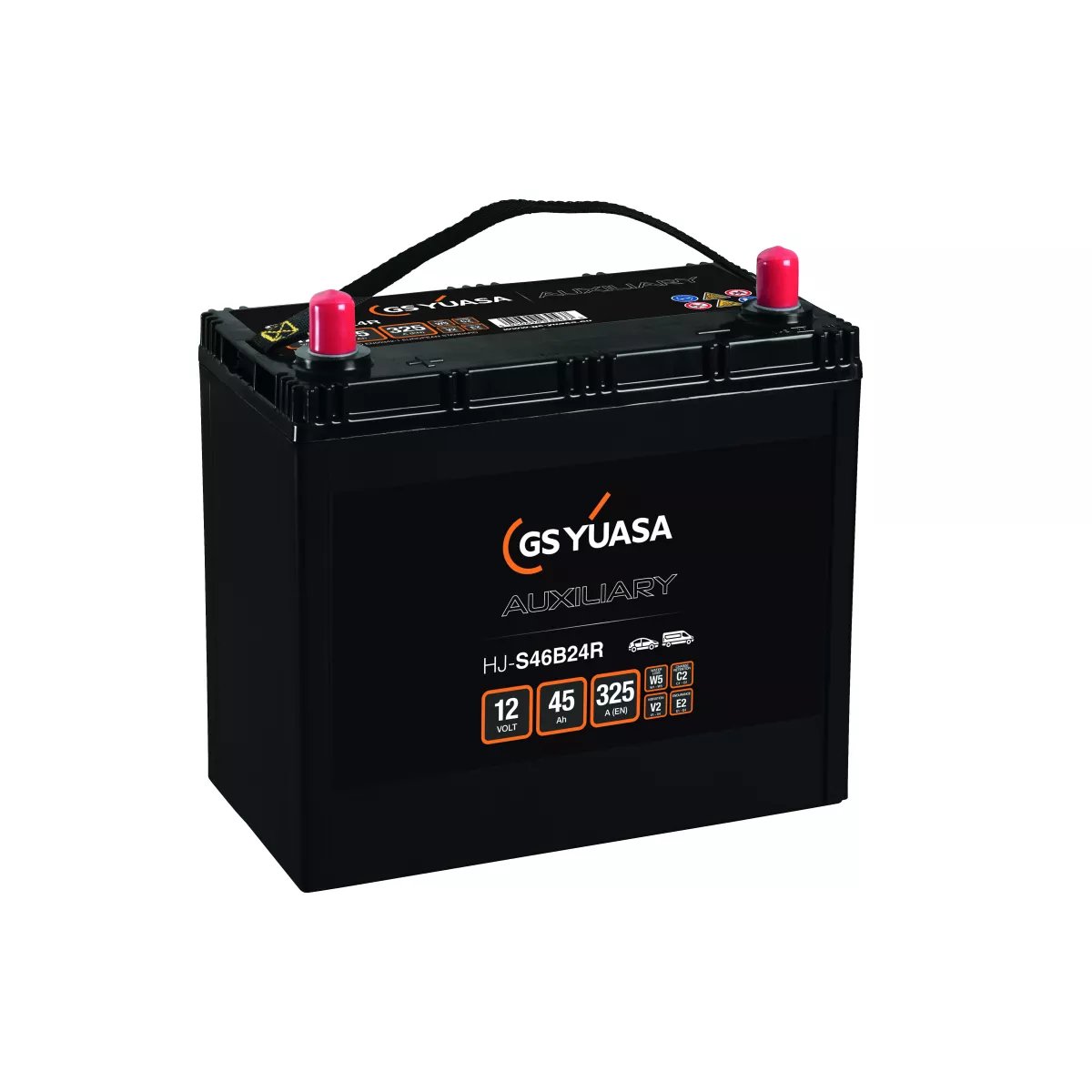 BATTERIE YUASA HJ-S46B24R AGM 12V 45Ah 325A BATTERIE YUASA HJ-S46B24R AGM 12V 45Ah 325A – Image 1