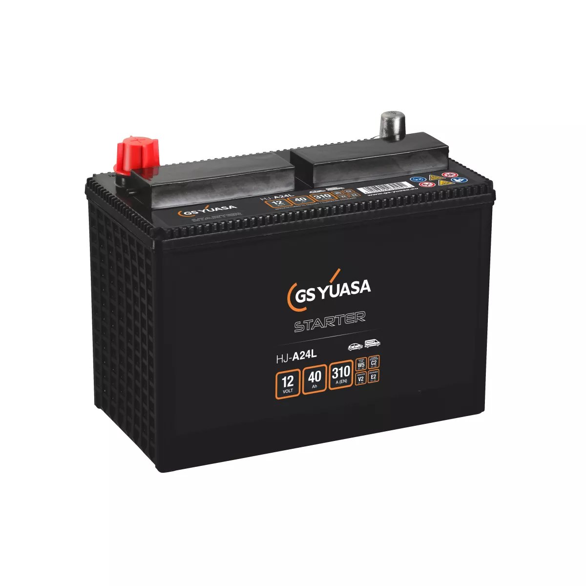 BATTERIE YUASA HJ-A24L AGM 12V 40Ah 310A BATTERIE YUASA HJ-A24L AGM 12V 40Ah 310A – Image 1