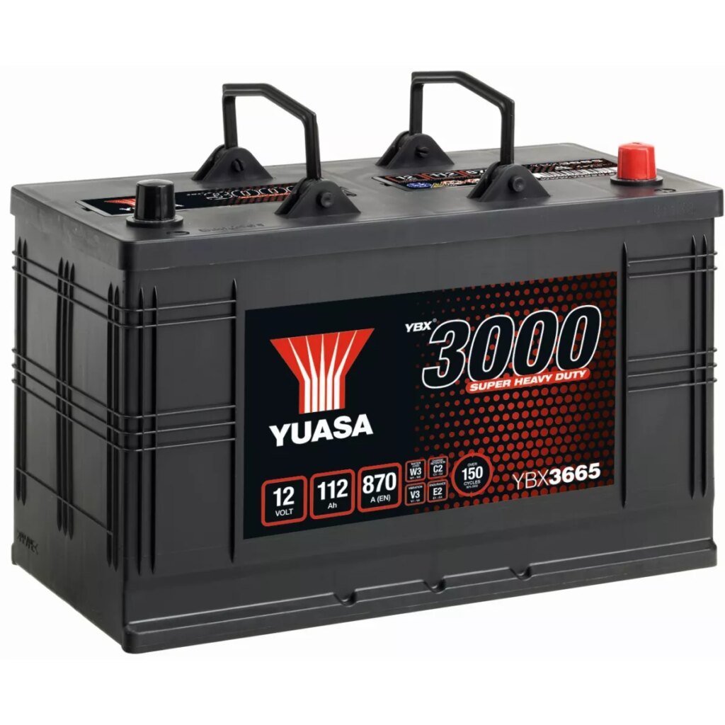 BATTERIE YUASA YBX3665 CARGO SUPER HEAVY DUTY 12V 112Ah 870A