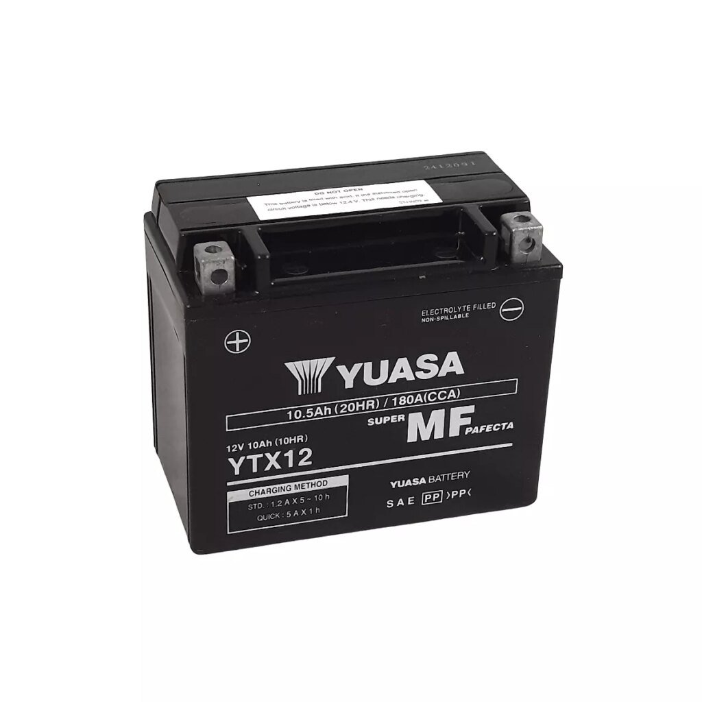 BATTERIE MOTO YUASA YTX12 12V 10AH 180A