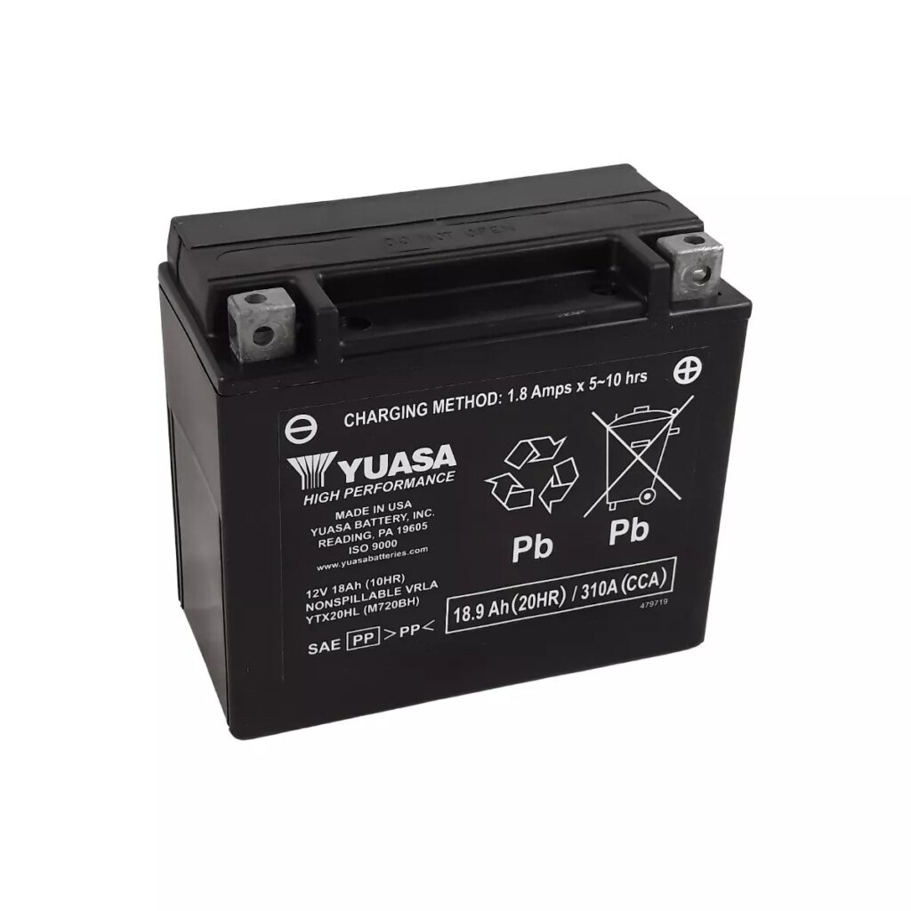 BATTERIE MOTO YUASA YTX20HL 12V 18AH 310A