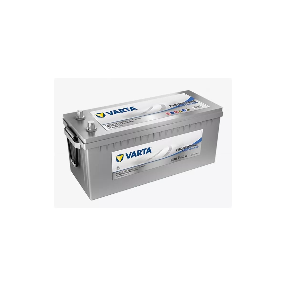 BATTERIE DECHARGE-LENTE VARTA AGM LAD210 210AH 1180A BATTERIE DECHARGE-LENTE VARTA AGM LAD210 210AH 1180A – Image 1