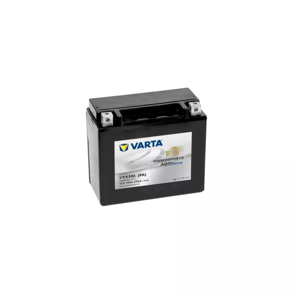 BATTERIE MOTO VARTA AGM ACTIVE YTX20L(FA) 12V 18AH 270A