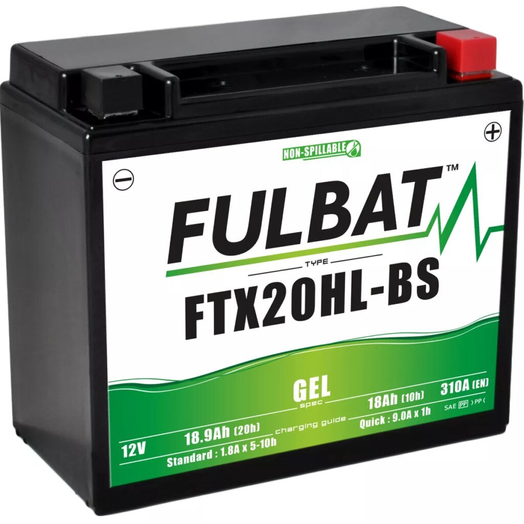 BATTERIE MOTO FULBAT GEL FTX20HL BS / YTX20HL BS 12V 18,9AH 310A
