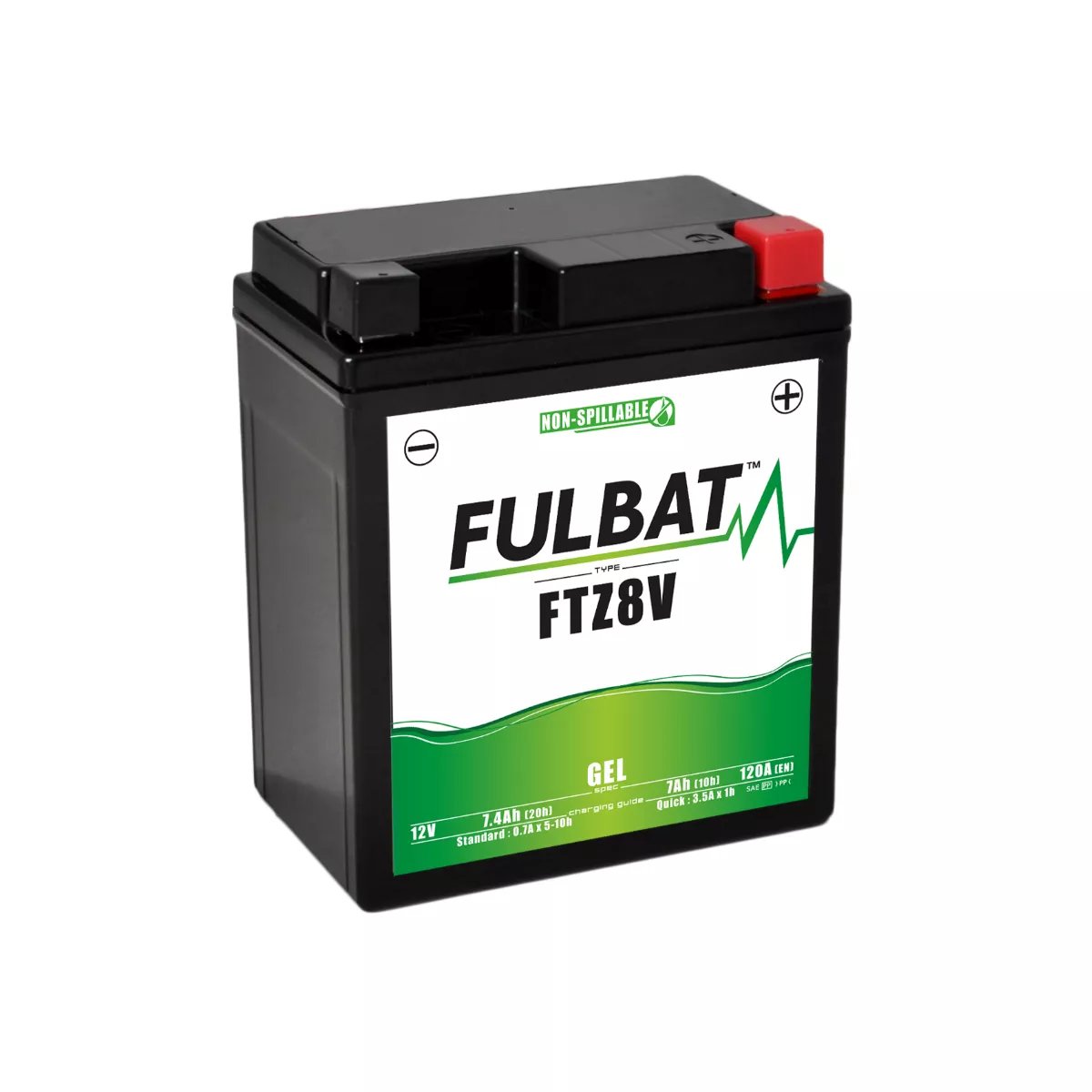 BATTERIE MOTO FULBAT GEL FTZ8V / YTZ8V 12V 7,4AH 120A BATTERIE MOTO FULBAT GEL FTZ8V / YTZ8V 12V 7,4AH 120A – Image 1
