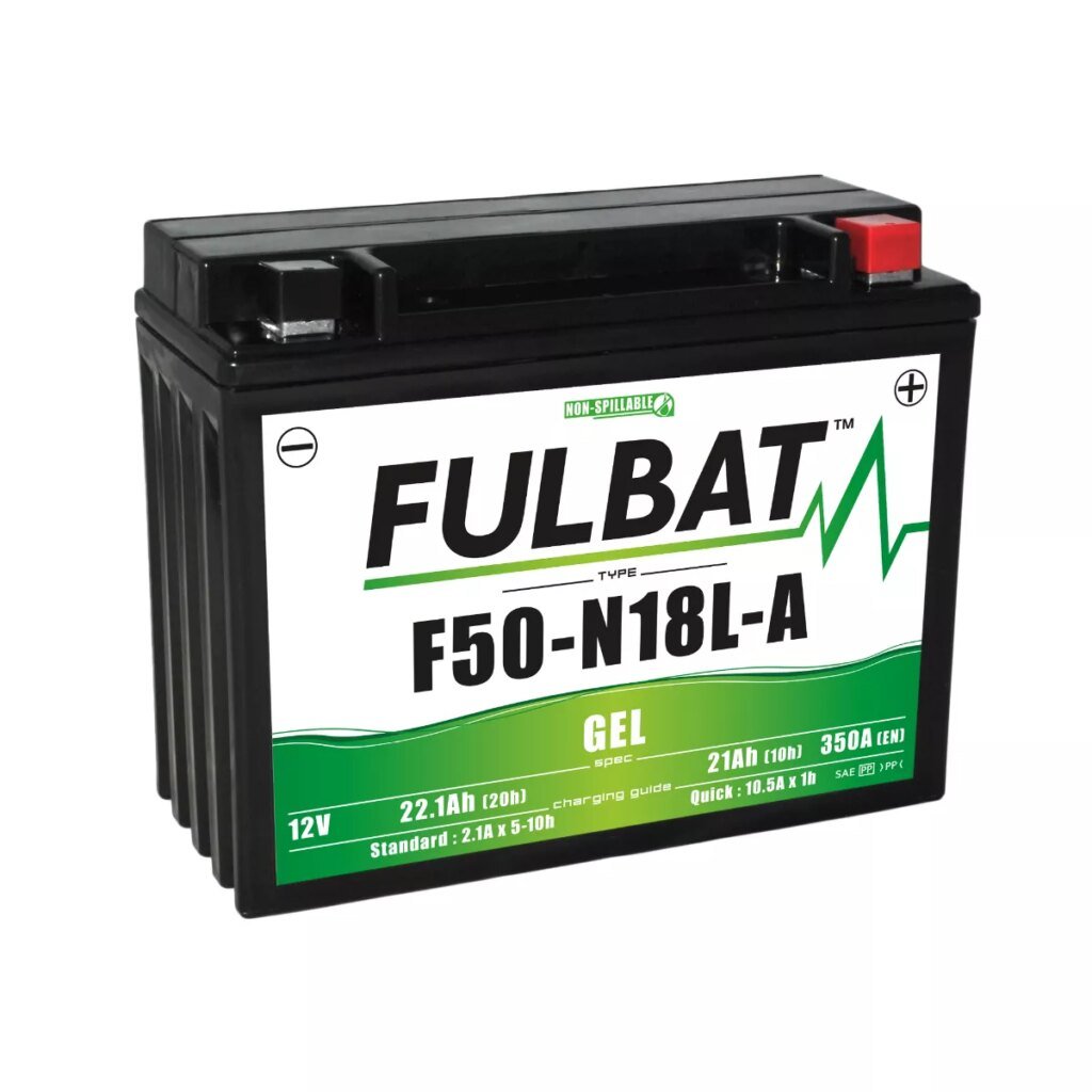 BATTERIE MOTO FULBAT GEL F50 N18L A (12N18 3A) / Y50 N18L A 12V 22,1AH 350A