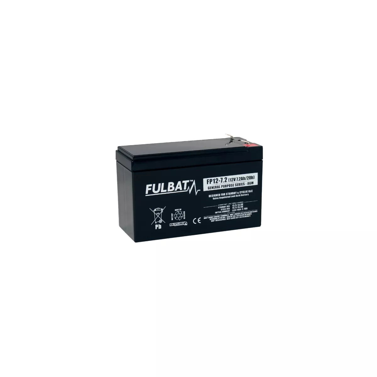 BATTERIE AGM FULBAT FP12-7.2 12V 7.2AH BATTERIE AGM FULBAT FP12-7.2 12V 7.2AH – Image 1