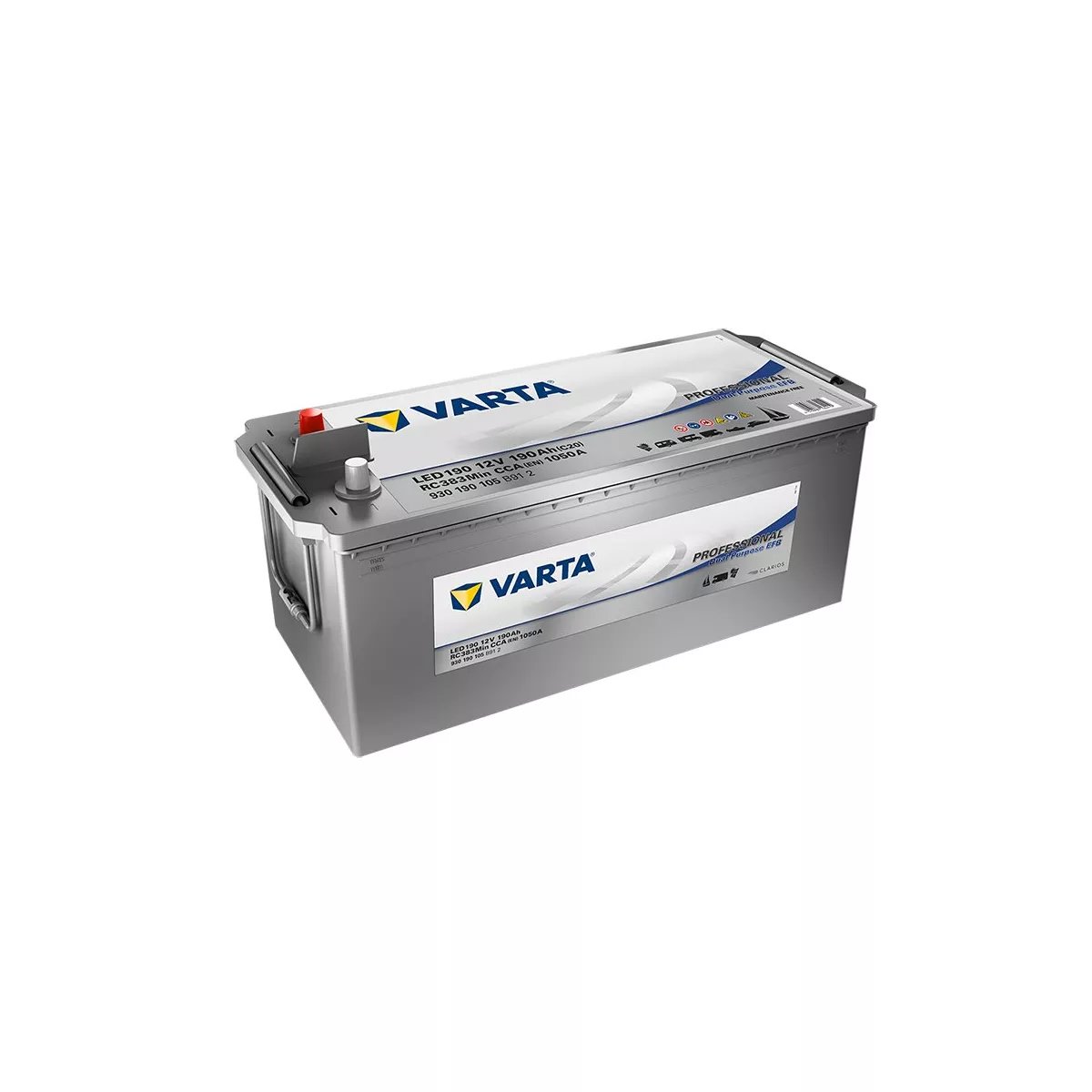 BATTERIE VARTA DUAL PURPOSE EFB LED190 12V 190AH 1050A BATTERIE VARTA DUAL PURPOSE EFB LED190 12V 190AH 1050A – Image 1