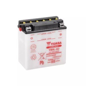 BATTERIE MOTO YUASA YB9L-A2 12V 9AH 100A
