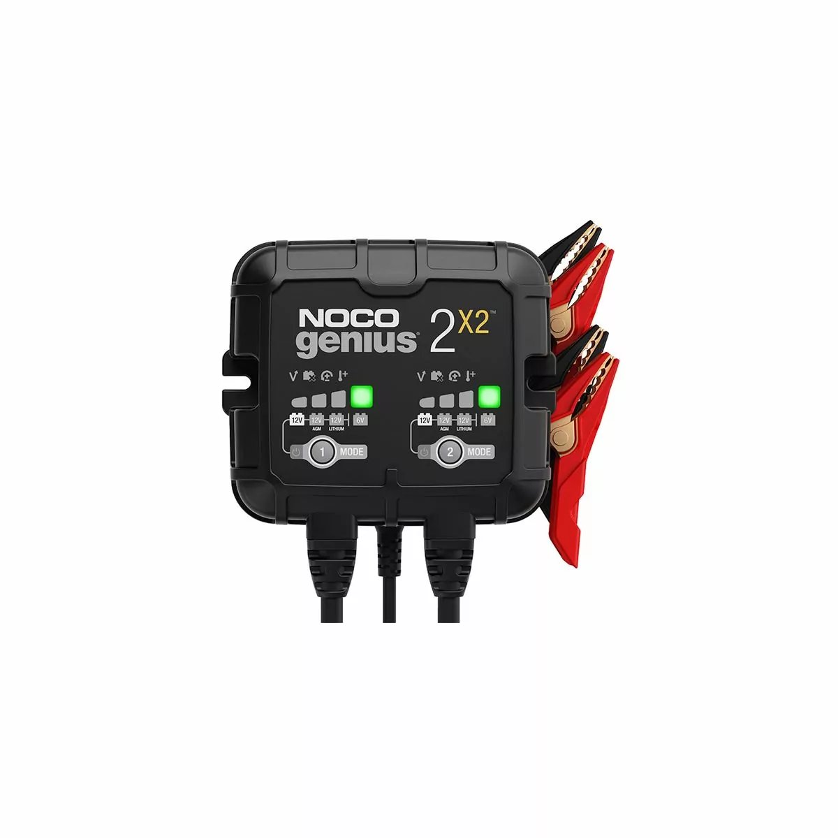 Chargeur Genius 2X2 2 sorties 2A CHARGEUR AUTOMATIQUE 12V 2A POUR BOOSTER 12V – Image 1