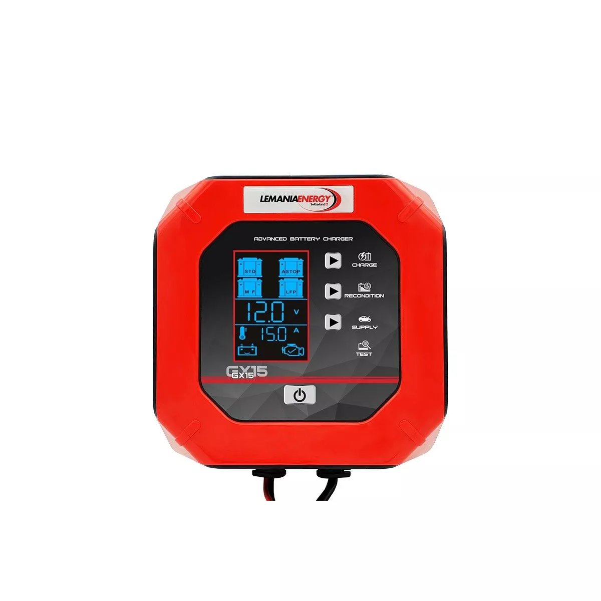 CHARGEUR LEMANIA ENERGY GX15 - 12/24V 15A CHARGEUR LEMANIA ENERGY GX15 - 12/24V 15A – Image 1