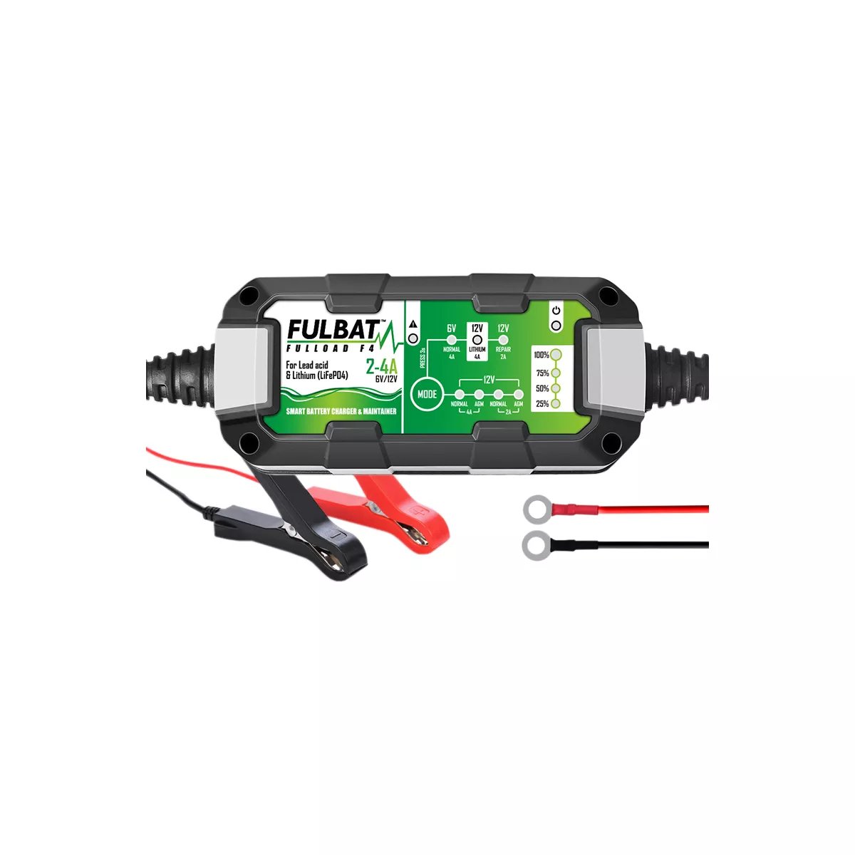 CHARGEUR FULBAT FULLOAD F4 - 6/12 VOLTS CHARGEUR FULBAT FULLOAD F4 - 6/12 VOLTS – Image 1