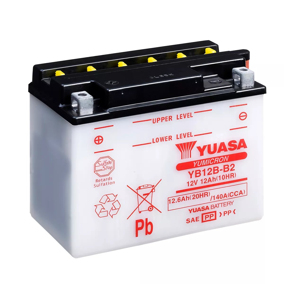 BATTERIE MOTO YUASA YB12B-B2 12V 12AH 140A BATTERIE MOTO YUASA YB12B-B2 12V 12AH 140A – Image 1
