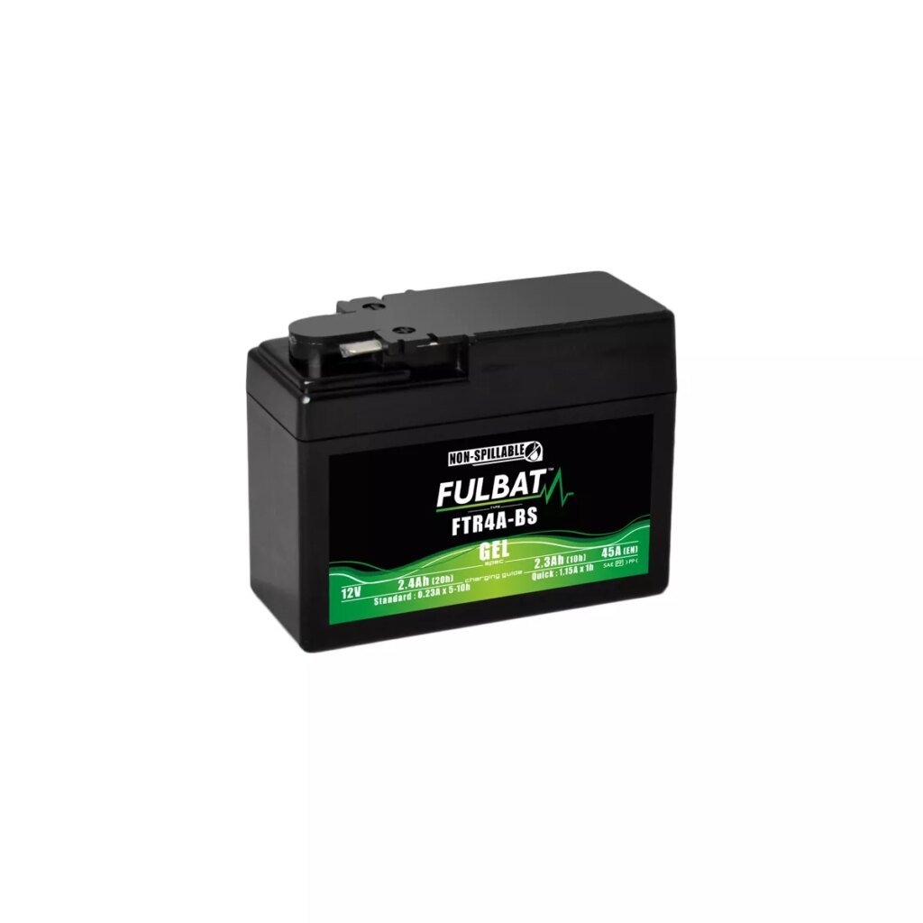 BATTERIE MOTO FULBAT GEL FTR4A BS 12V 2,3AH 45A