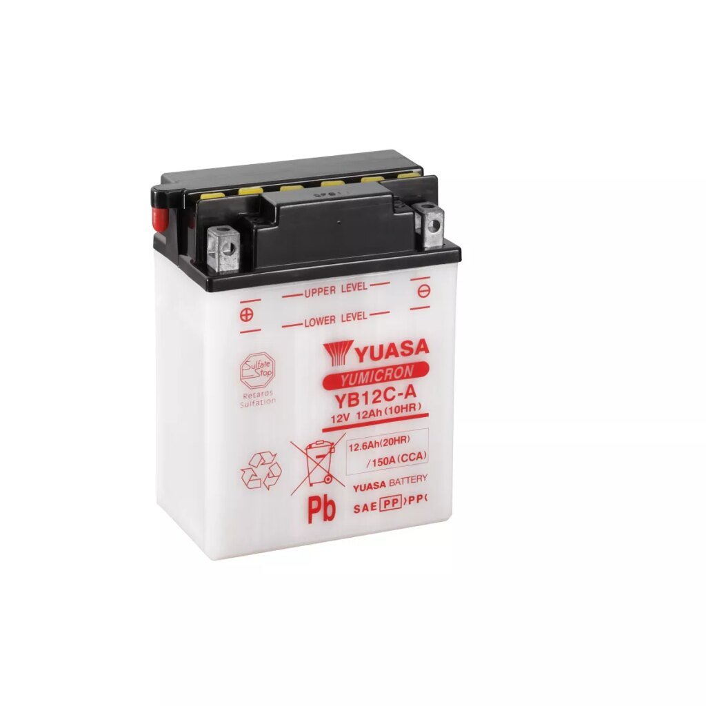 BATTERIE MOTO YUASA YB12C A 12V 12AH 150A