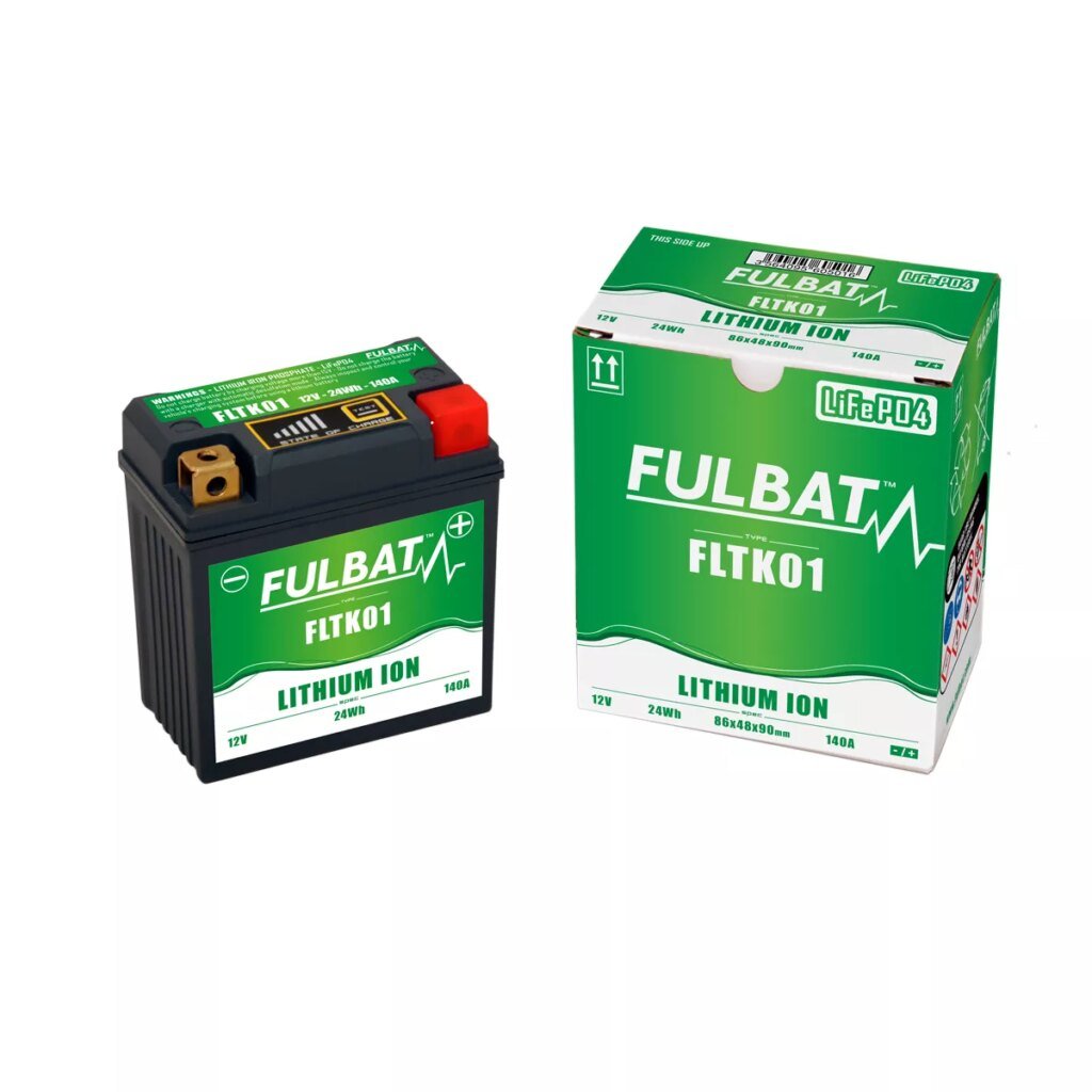 BATTERIE MOTO FULBAT LITHIUM LIFEPO4 FLTK01 12V 24WH 140A