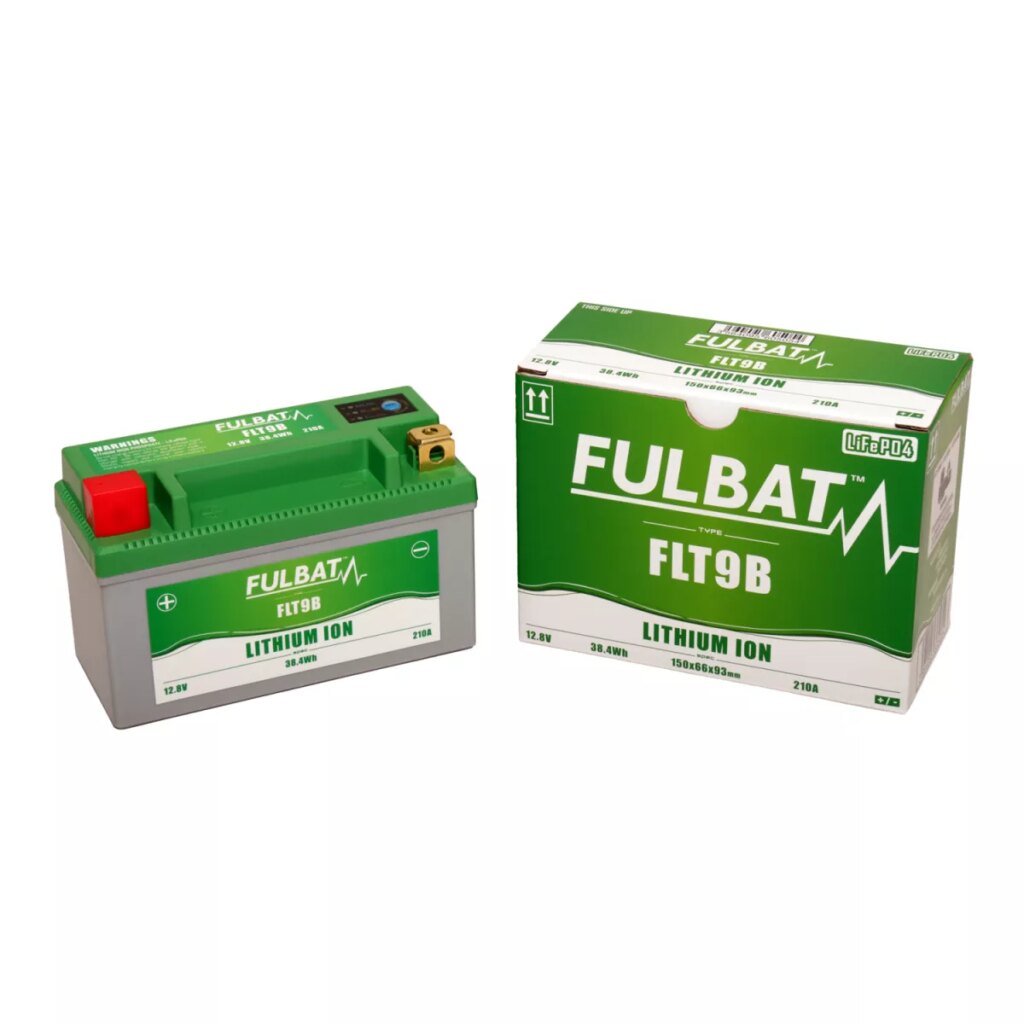 BATTERIE MOTO FULBAT LITHIUM LIFEPO4 FLT9B 12V 38,4WH 210A