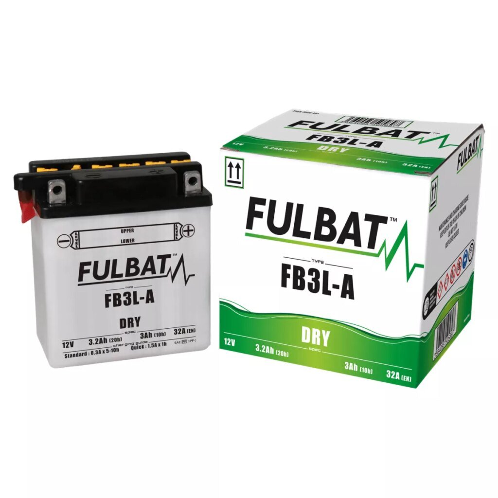 BATTERIE MOTO FULBAT DRY FB3L A 12V 3,2AH 32A