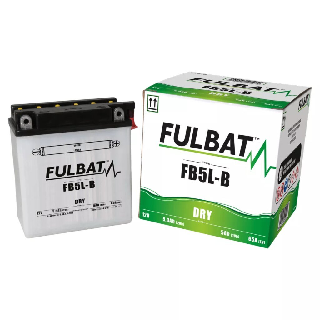 BATTERIE MOTO FULBAT DRY FB5L B (12N5 3B) 12V 5,2AH 65A