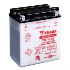 BATTERIE MOTO YUASA YB14 B2 12V 14AH 175A