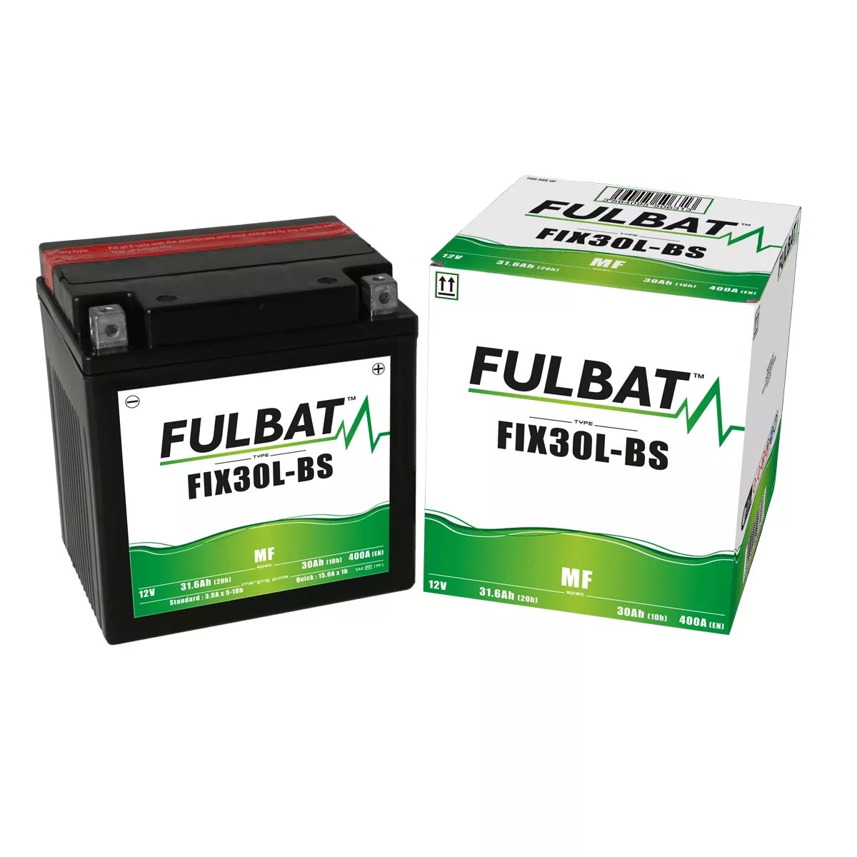 BATTERIE MOTO FULBAT MF FIX30L-BS 12V 31,6AH 400A BATTERIE MOTO FULBAT MF FIX30L-BS 12V 31,6AH 400A – Image 1