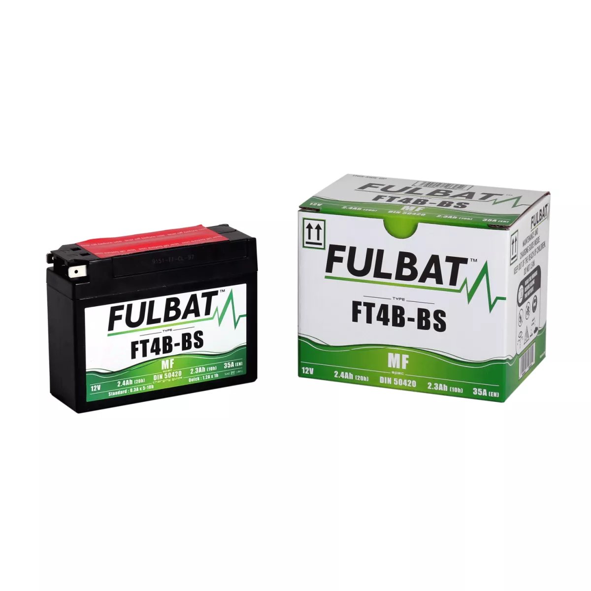 BATTERIE MOTO FULBAT MF FT4B-BS 12V 2,4AH 40A BATTERIE MOTO FULBAT MF FT4B-BS 12V 2,4AH 40A – Image 1