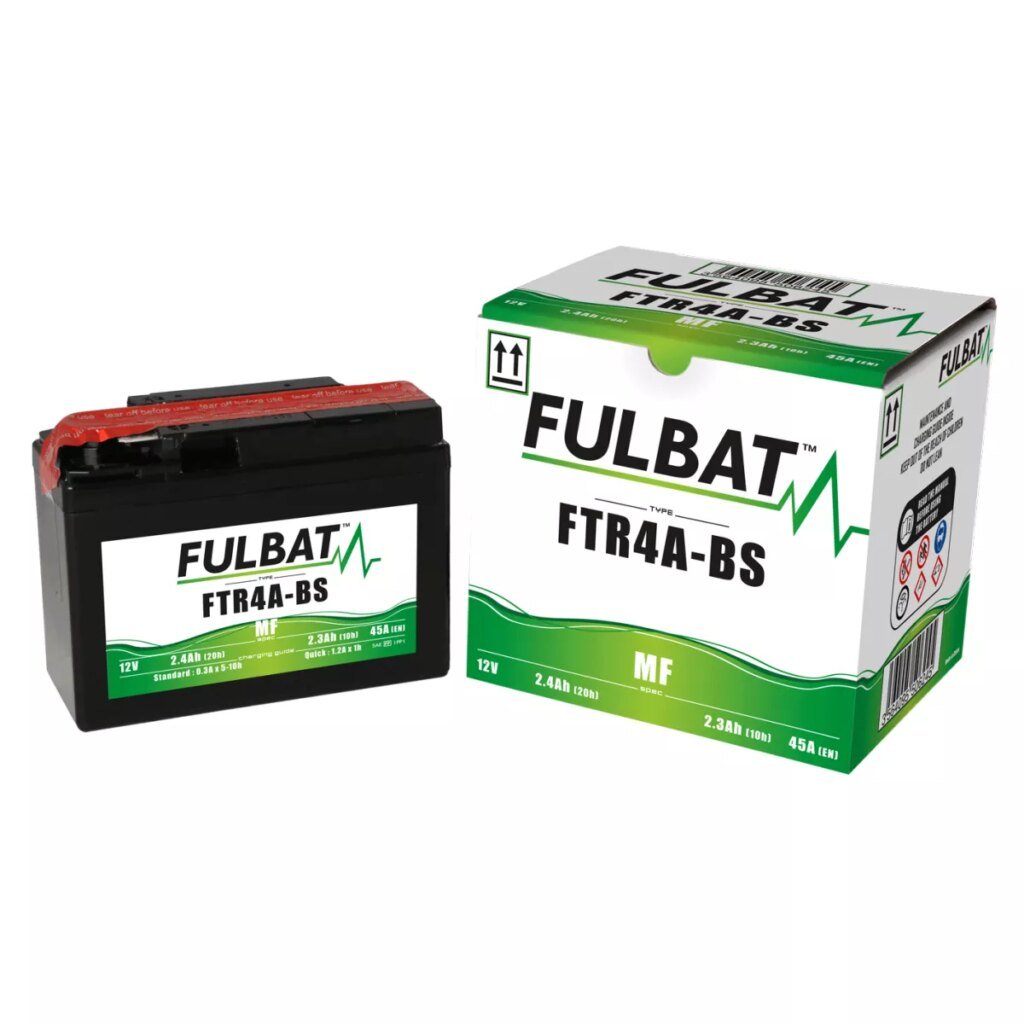 BATTERIE MOTO FULBAT MF FTR4A BS 12V 2,4AH 45A