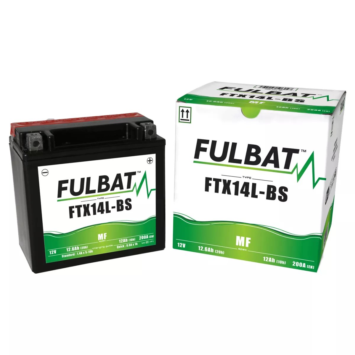 BATTERIE MOTO FULBAT MF FTX14L-BS 12V 12,6AH 200A BATTERIE MOTO FULBAT MF FTX14L-BS 12V 12,6AH 200A – Image 1