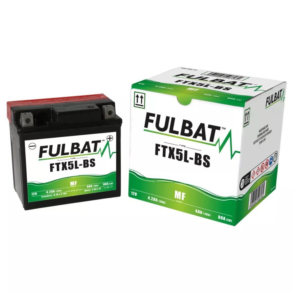 BATTERIE MOTO FULBAT MF FTX5L BS 12V 4,2AH 80A