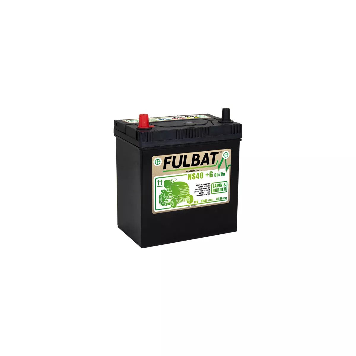 BATTERIE TONDEUSE FULBAT CA/CA NS40 (+G) 12V 36AH 335A BATTERIE TONDEUSE FULBAT CA/CA NS40 (+G) 12V 36AH 335A – Image 1