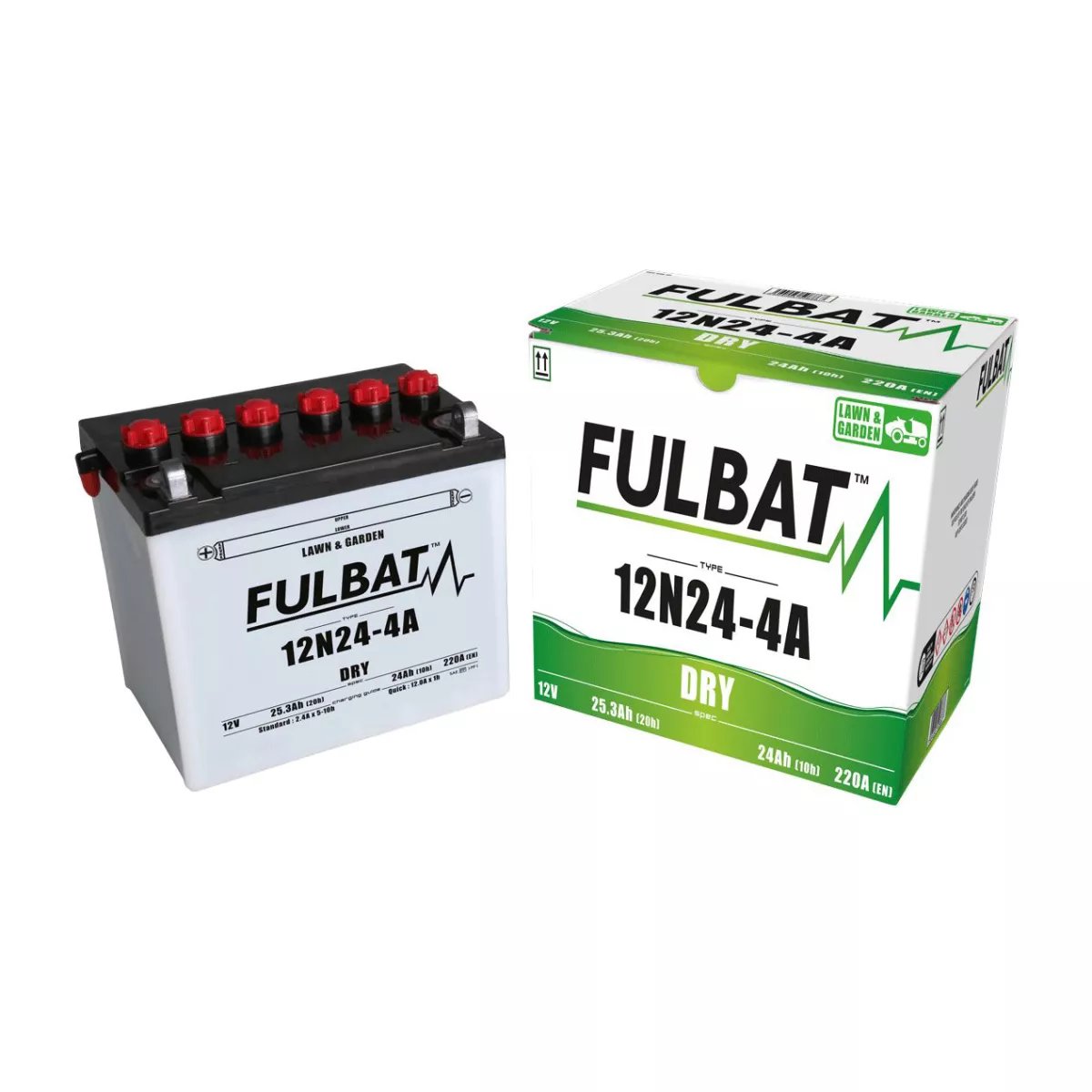 BATTERIE MOTO FULBAT DRY 12N24-4A 12V 25,3AH 220A BATTERIE MOTO FULBAT DRY 12N24-4A 12V 25,3AH 220A – Image 1